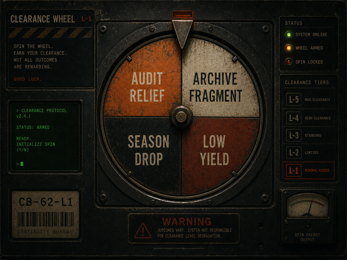 Clearance Wheel terminal module